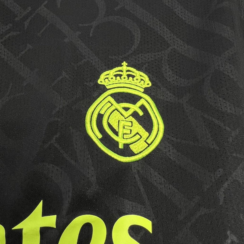 Camisa Real Madrid 2024/25 Black x Neon