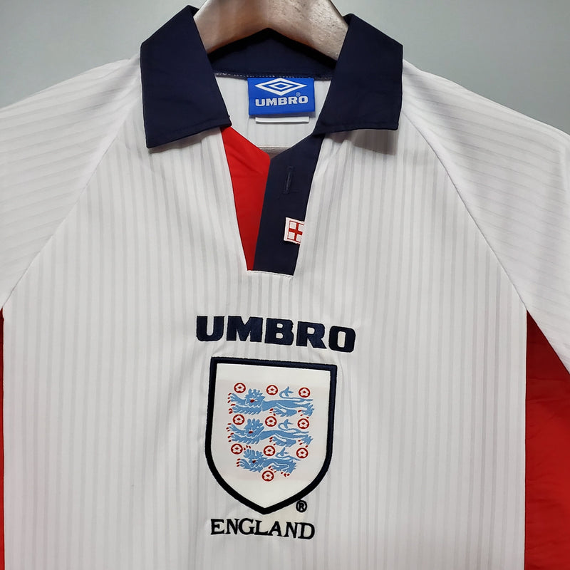 Camisa Longa Retrô Inglaterra 1998 Home