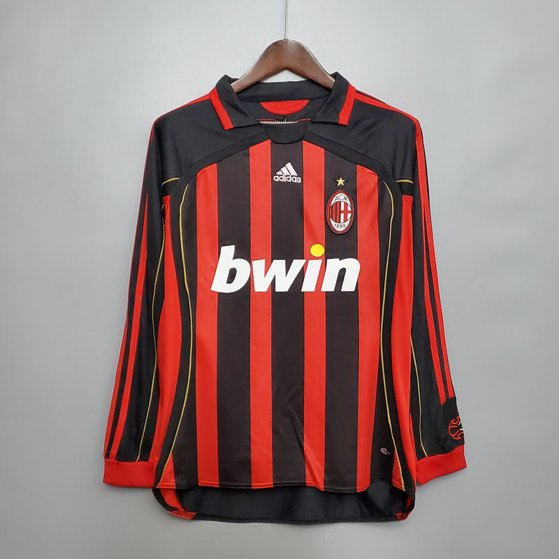 Camisa Longa Retrô Milan 2006/07 Home