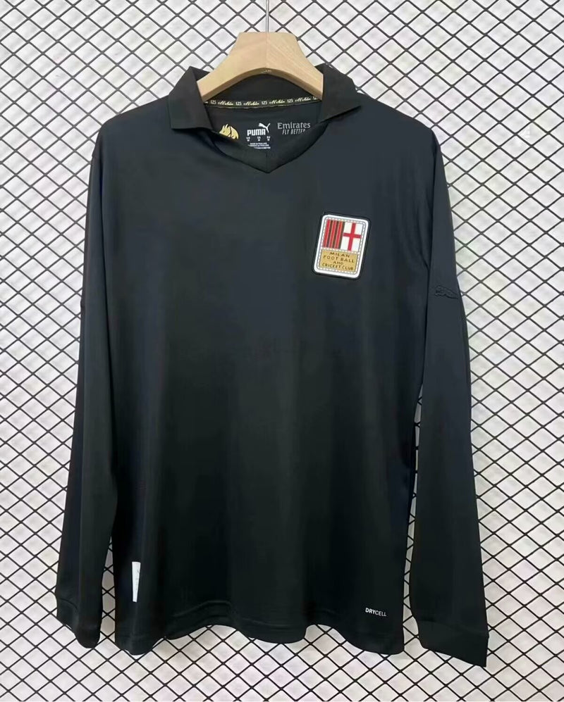 Camisa Milan 2024/25 Manga Longa 125th Manga Longa