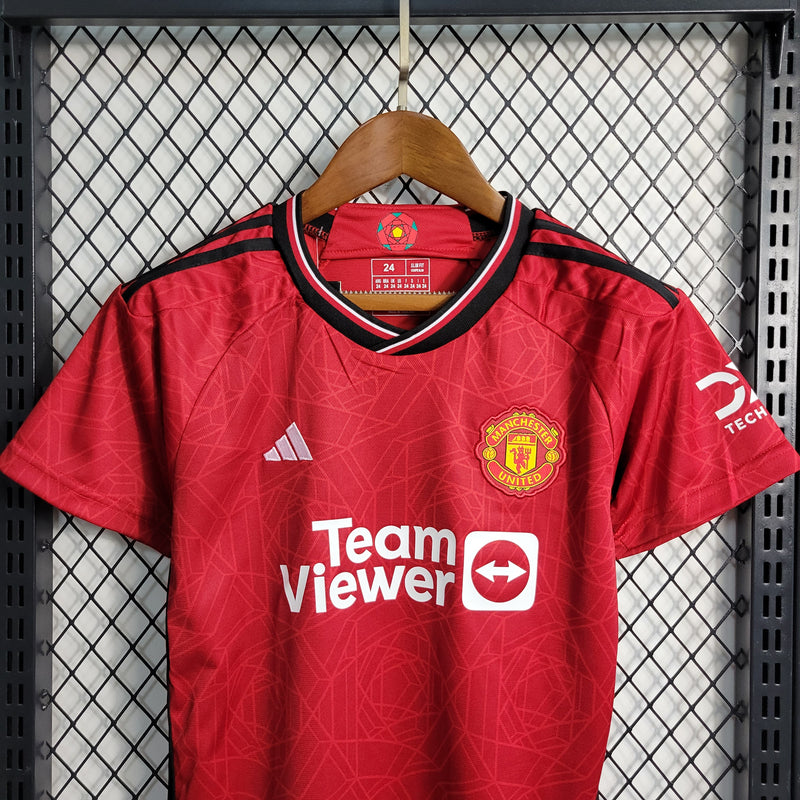 Conjunto Infantil Manchester United 2023/24 - Home