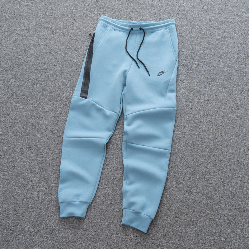 Conjunto Tech Fleece Nike - Azul/Branco