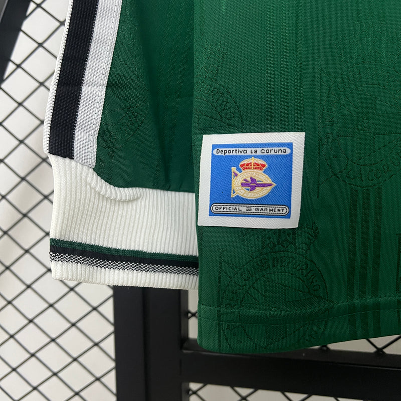 Camisa Retrô Deportivo La Coruña 1999/00 Home Manga Longa