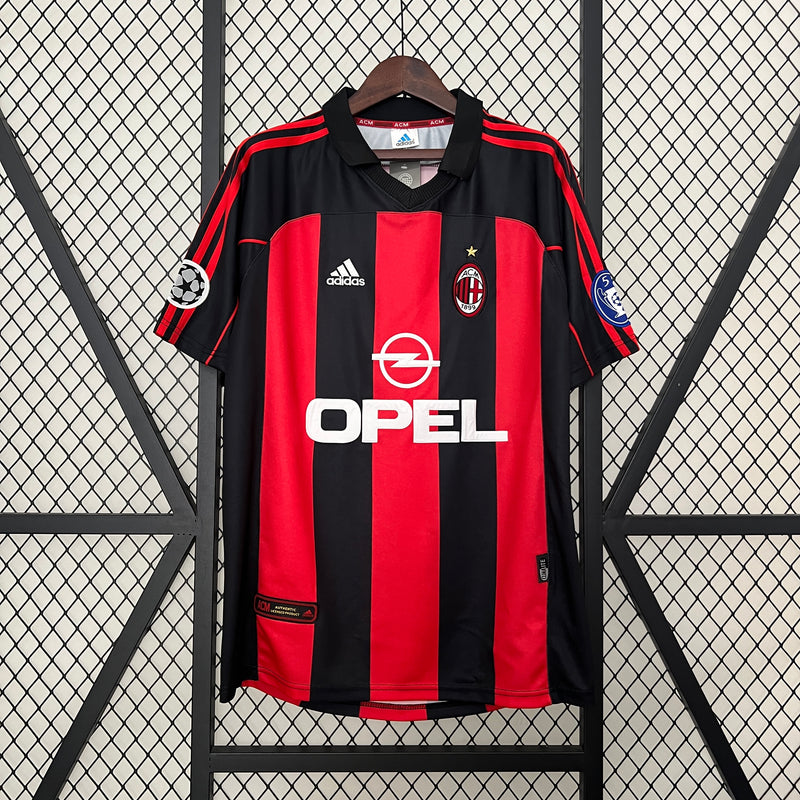 Camisa Retrô Milan 2000/01 Home