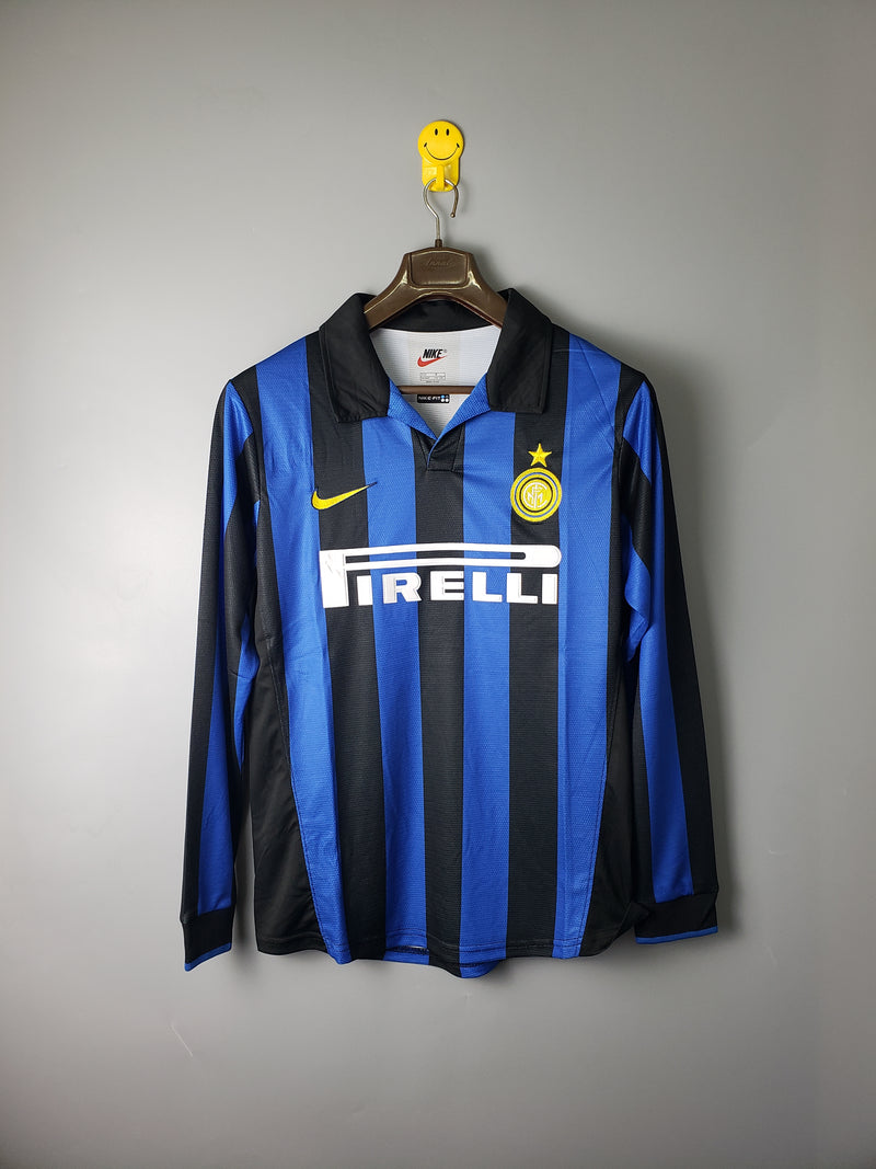 Camisa Retrô Inter de Milão 1998 Home Manga Longa