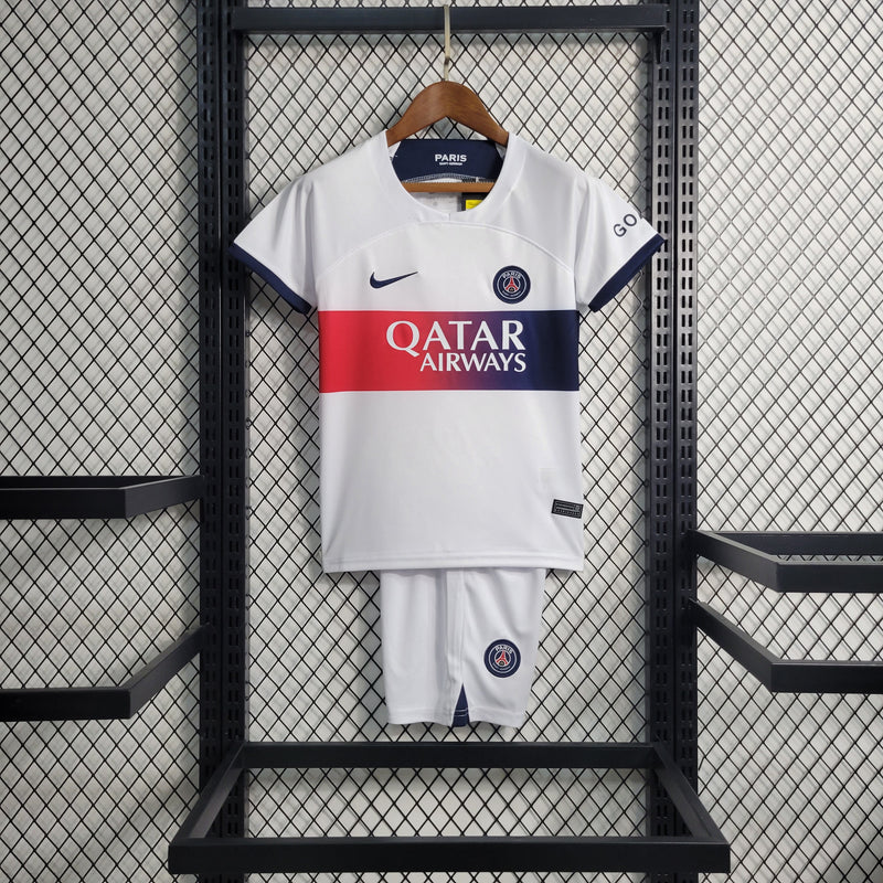 Conjunto Infantil Paris Saint Germain 2023/24 - Away - PSG