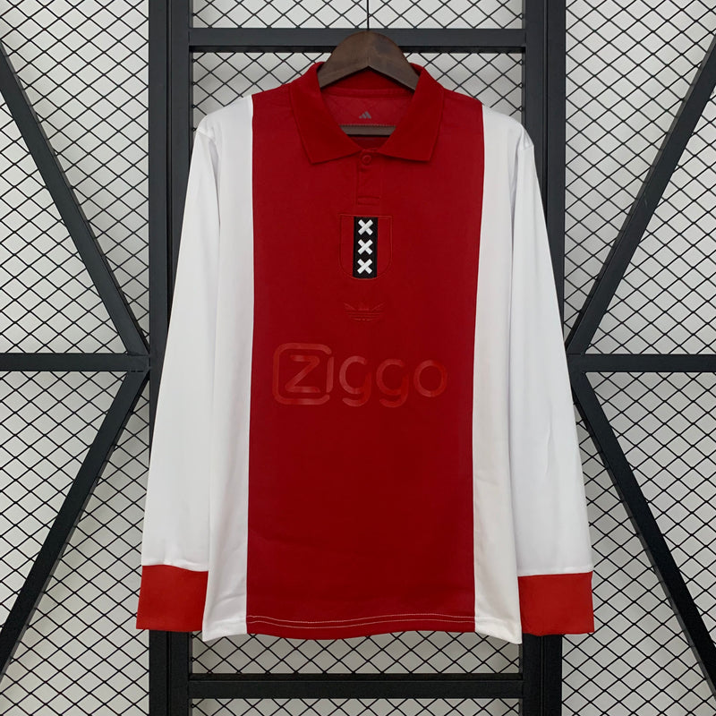 Camisa Ajax 2025/26 Manga Longa Especial Comemorativa