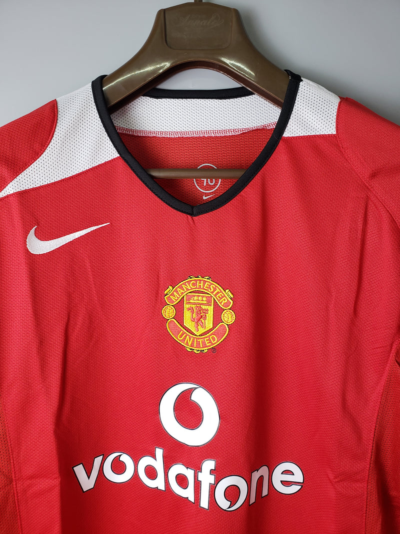 Camisa Longa Retrô Manchester United 2005 Home