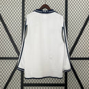 Camisa Retrô Real Madrid 2000/01 Home Manga Longa