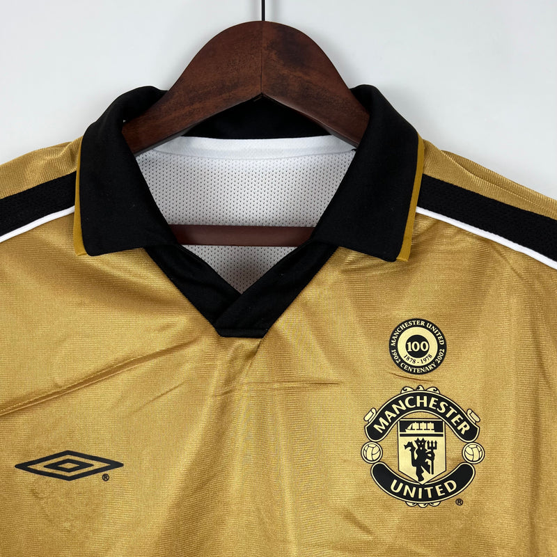 [NOVIDADE] Camisa Retrô Manchester United 2001/02 100th 2024/25