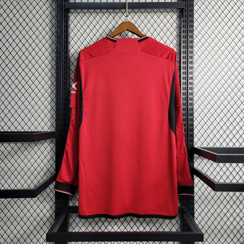 Camisa Longa Manchester United 2023/24 Home