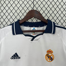 Camisa Retrô Real Madrid 2000/01 Home Manga Longa