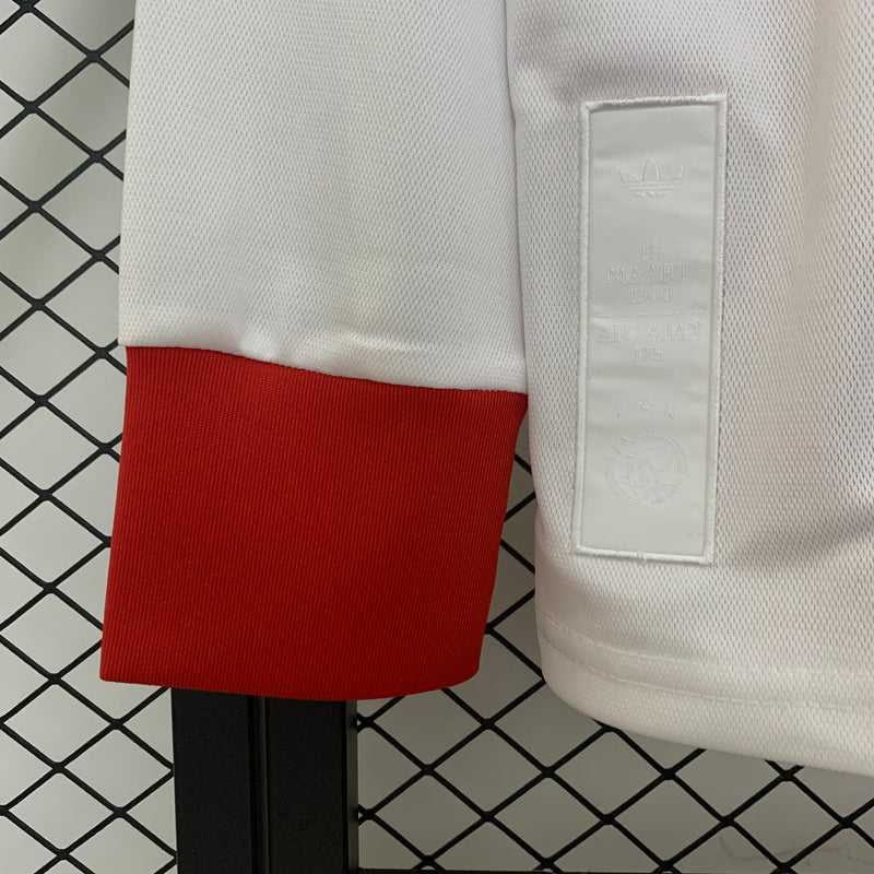 Camisa Ajax 2025/26 Manga Longa Especial Comemorativa