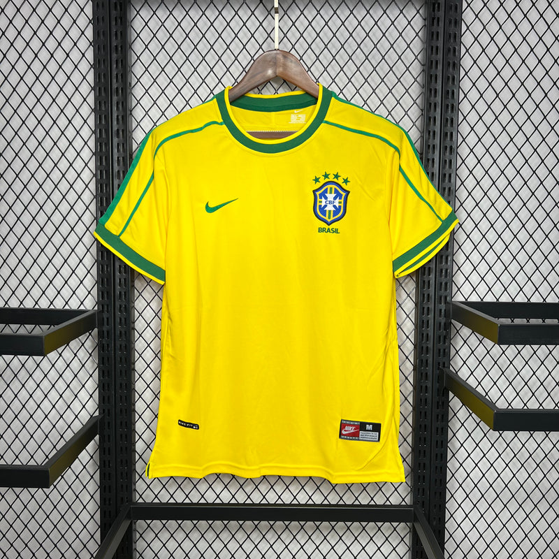 Camisa Retrô Seleção Brasil 1998/98 Home