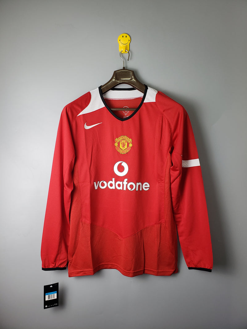 Camisa Longa Retrô Manchester United 2005 Home