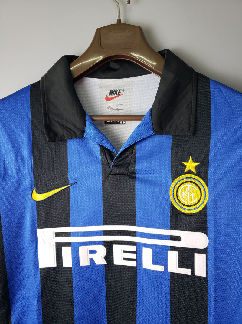 Camisa Retrô Inter de Milão 1998 Home Manga Longa