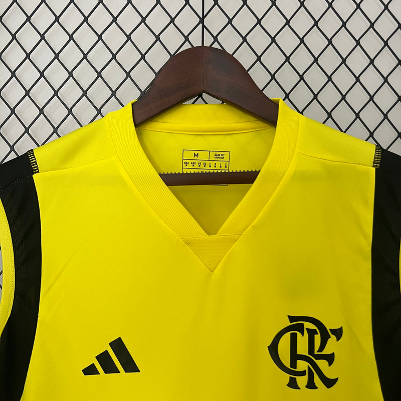 Camisa Regata Flamengo 2024/25 Treino Amarela