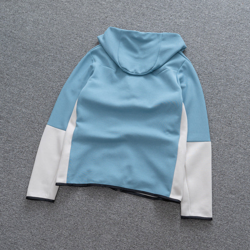 Conjunto Tech Fleece Nike - Azul/Branco