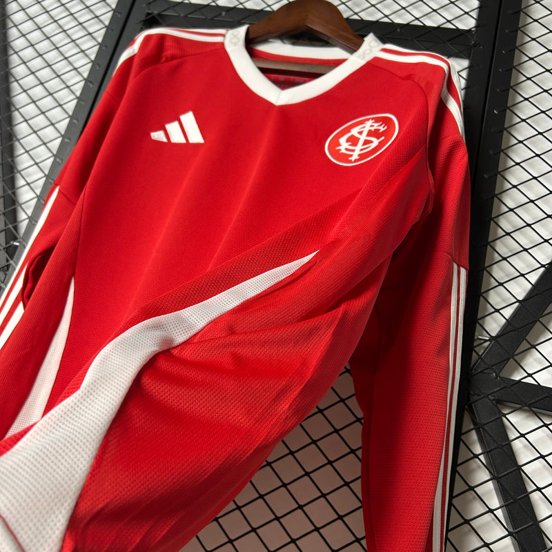 Camisa Internacional 2025/26 Home Manga Longa