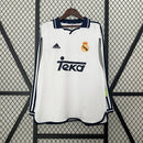 Camisa Retrô Real Madrid 2000/01 Home Manga Longa