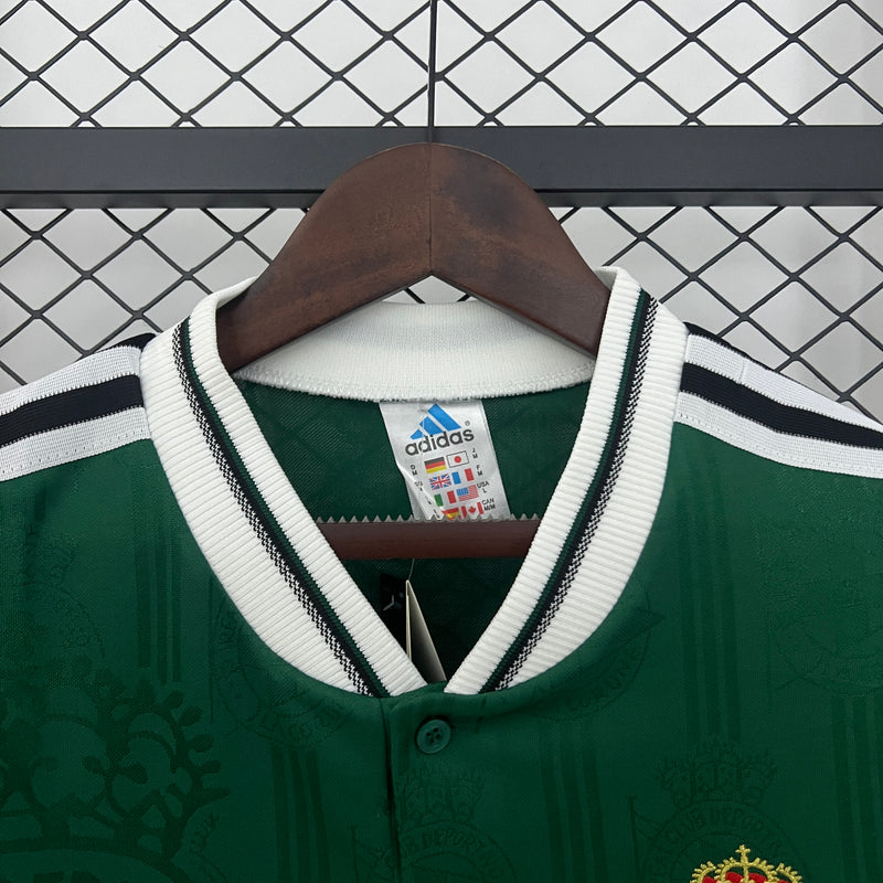 Camisa Retrô Deportivo La Coruña 1999/00 Home Manga Longa