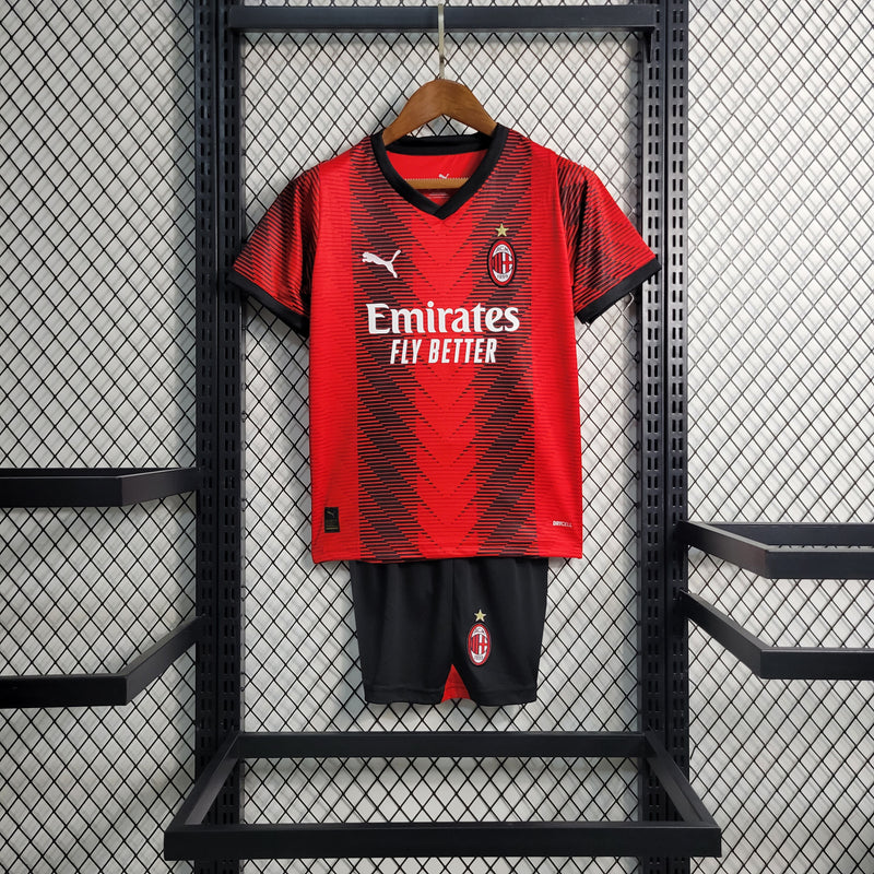 Conjunto Infantil Milan 2023/24 - Home