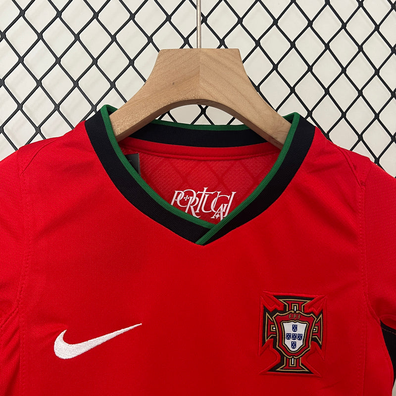 Conjunto Infantil Seleção Portugal 2024/25 Home