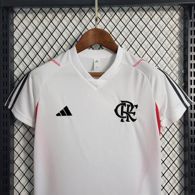 Conjunto Infantil Flamengo 2023/24 - Treino Branca