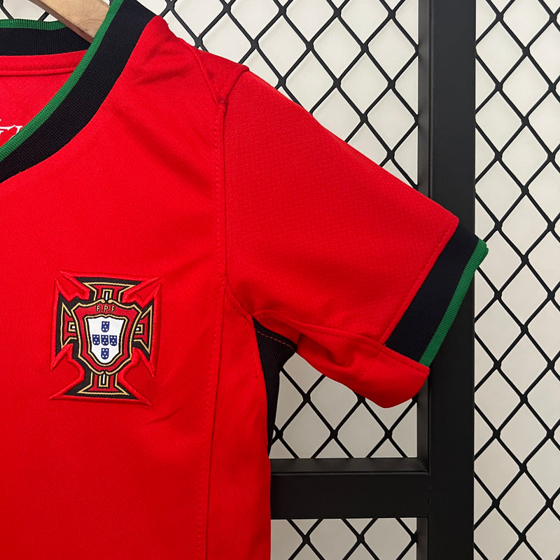 Conjunto Infantil Seleção Portugal 2024/25 Home