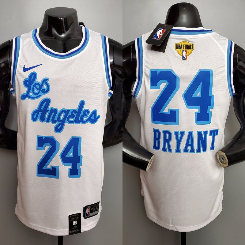 Regata NBA Los Angeles Lakers Retrô Branca (Escolha seu Jogador)