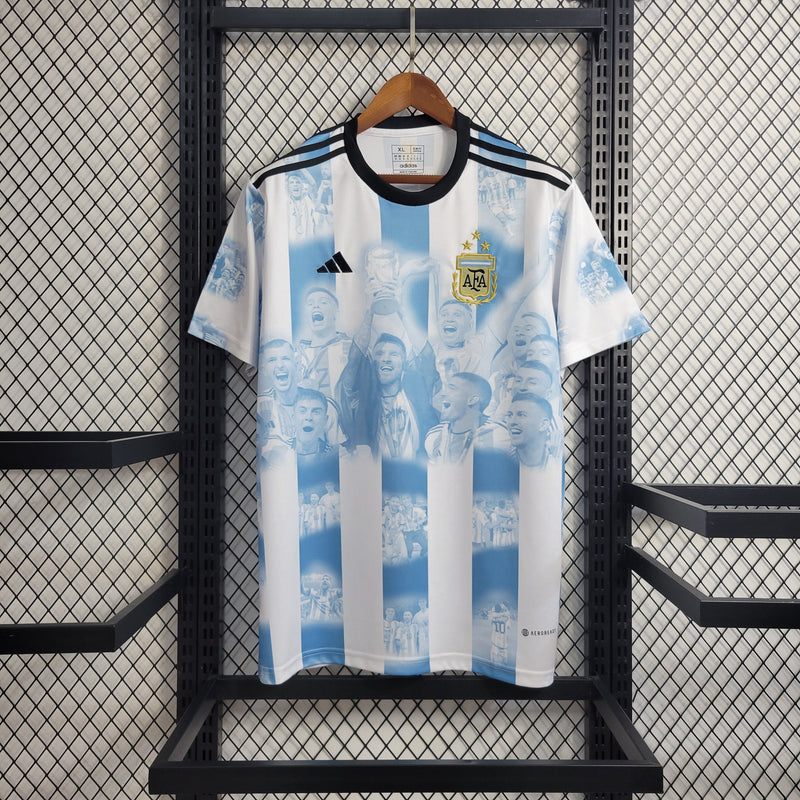 Camisa Seleção Argentina 2023/24 Comemorativa Campeã do Mundo