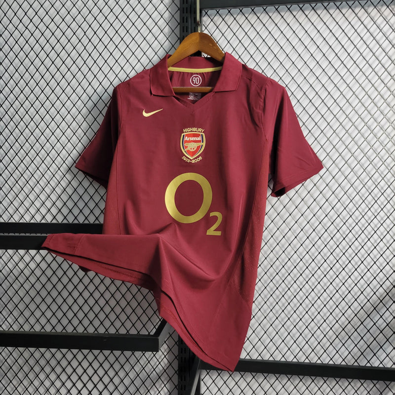 Camisa Retrô Arsenal 2005/06 Home