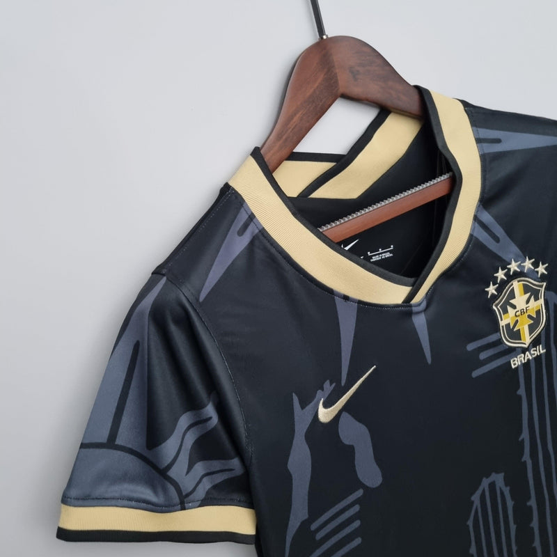 Camisa Feminina Seleção Brasil 2022/22 Edição Limitada Preta