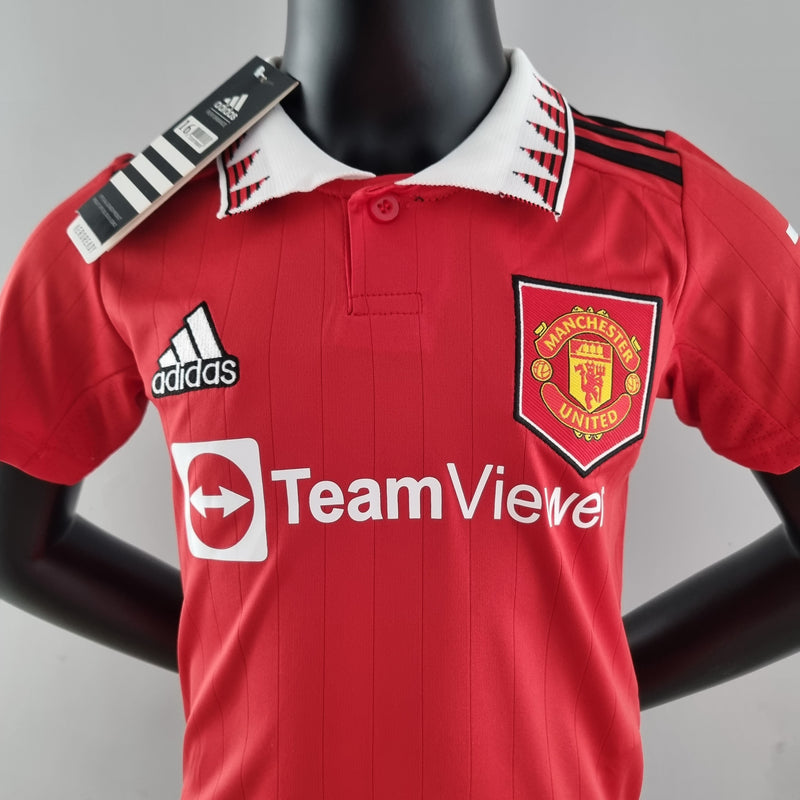 Conjunto Infantil Manchester United 2022/23 - Home