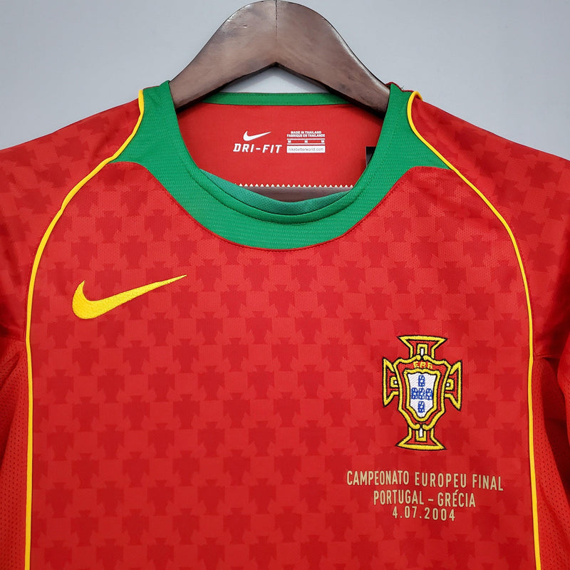 Camisa Retrô Seleção Portugal 2004/04 Home