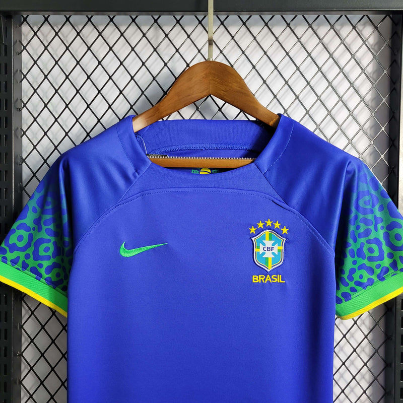 Conjunto Infantil Brasil 2022/23 - Away Torcedor PRO