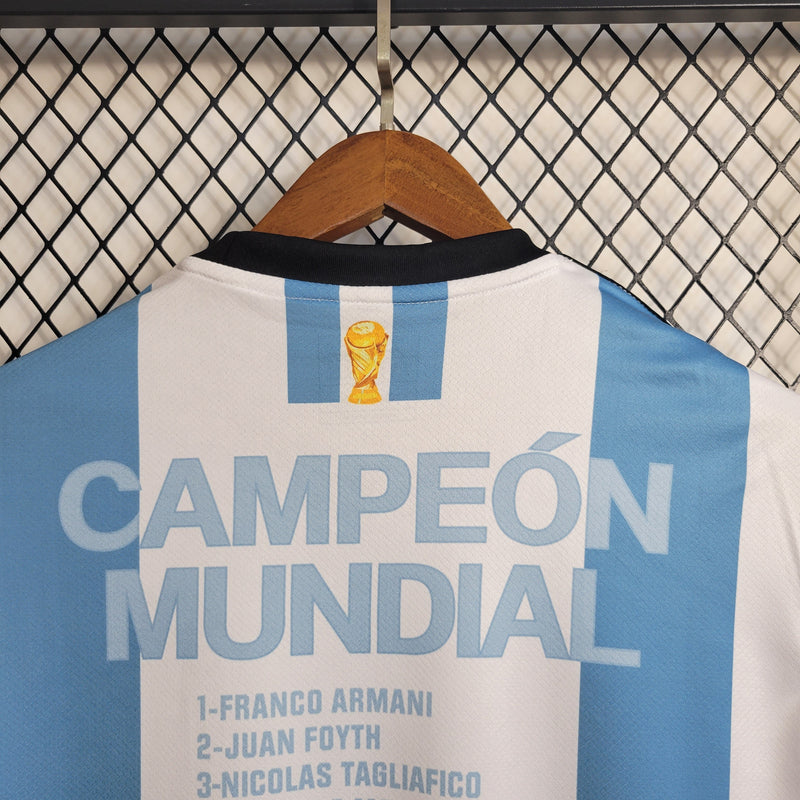 Camisa Seleção Argentina 2023/24 Comemorativa Campeã do Mundo