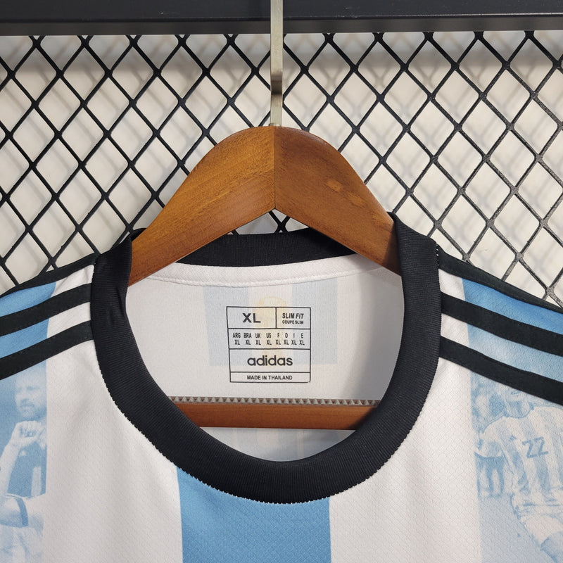 Camisa Seleção Argentina 2023/24 Comemorativa Campeã do Mundo