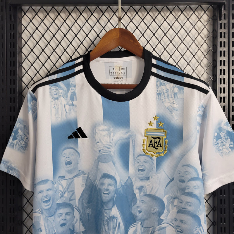 Camisa Seleção Argentina 2023/24 Comemorativa Campeã do Mundo