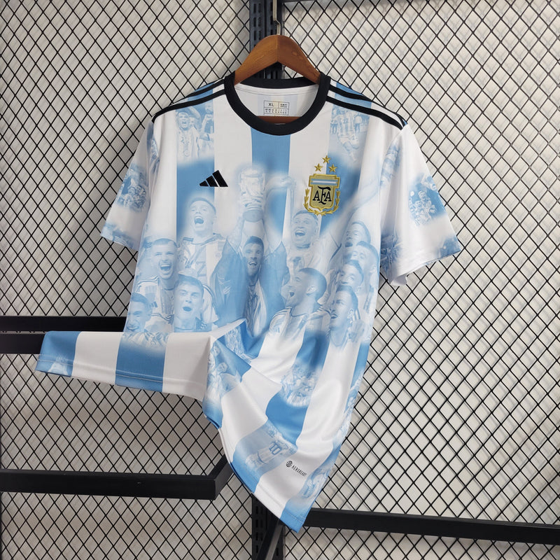 Camisa Seleção Argentina 2023/24 Comemorativa Campeã do Mundo