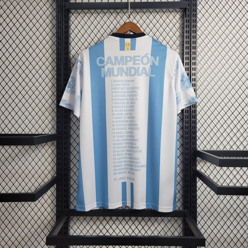 Camisa Seleção Argentina 2023/24 Comemorativa Campeã do Mundo